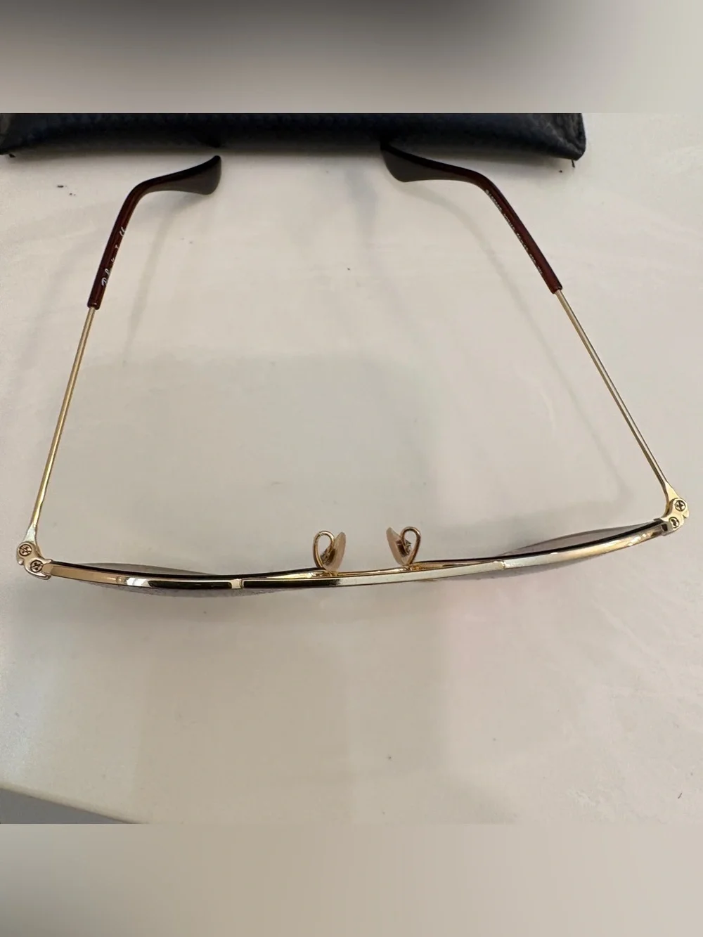 Ray-Ban Kids Gold Frame Brown Gradient Aviator Sunglasses with Case